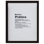Moldura Prática Caixa 42x52cm - Preta