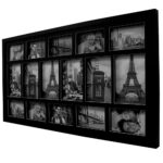 Painel para 16 Fotos 48x88cm - Preto