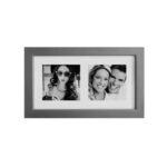 Painel para Fotos Duplo - Prata - 10x10 cm