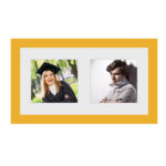 Painel para Fotos Duplo - Amarelo - 10x10 cm